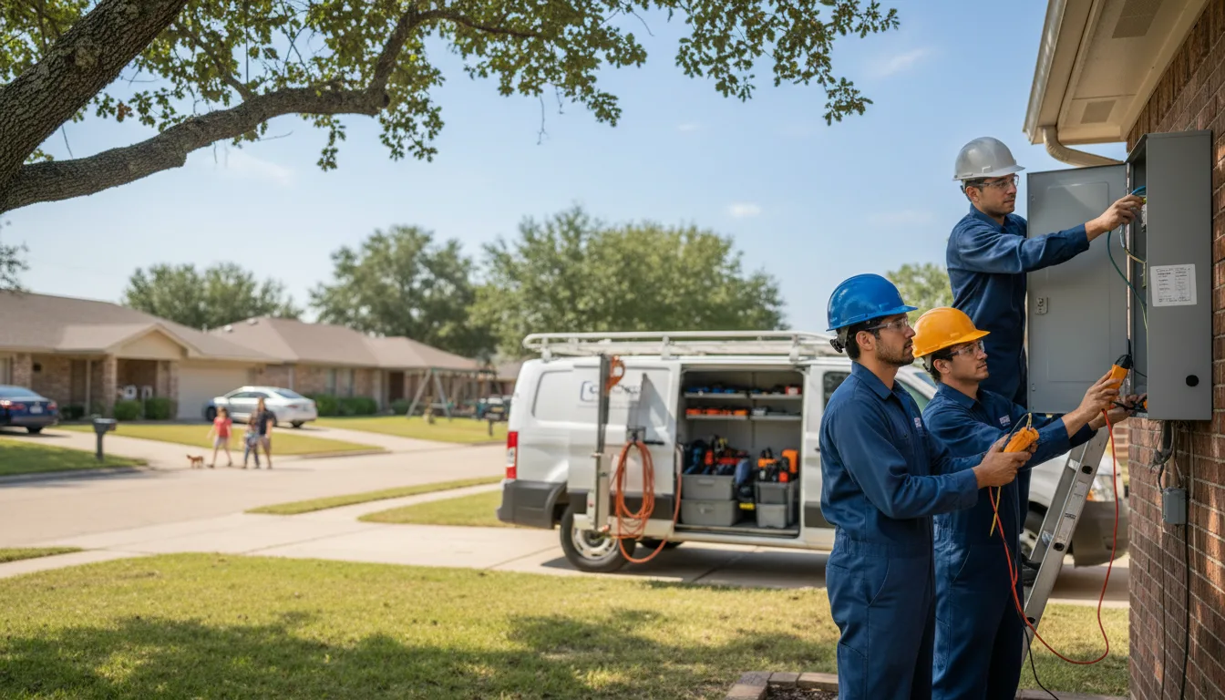 Certified electrician providing emergency electrical services in Orange, TX